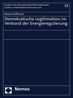 cover image of Demokratische Legitimation im Verbund der Energieregulierung